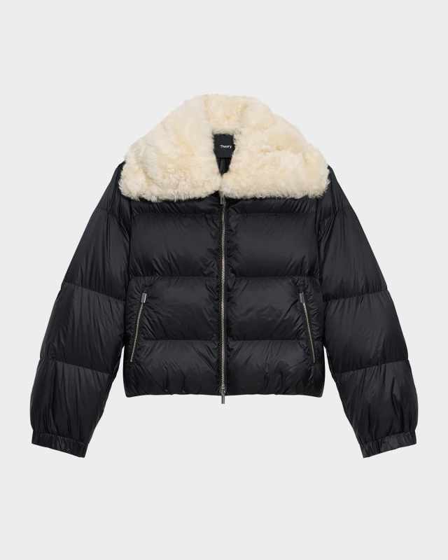 Combo Collar Down Puffer Jacket